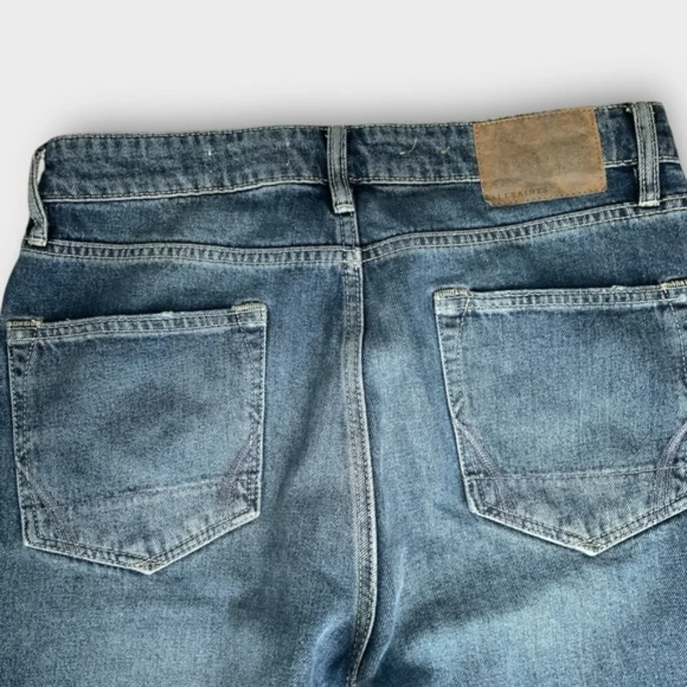 AllSaints Reeves Distressed Straight Leg Jeans